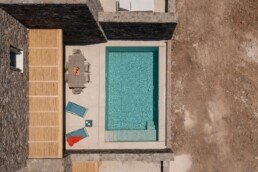 Κάτοψη από ψηλά με την πισίνα, Vacation House in Antiparos